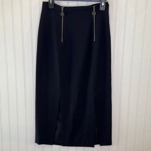 Nordstrom Wool Lined Split Hem Skirt Size 8